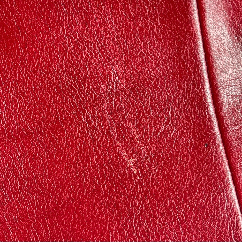 Classic Ladies Tony Perotti Briefcase, Laptop Bag. Red Leather. Gently Used. - Picture 7 of 15